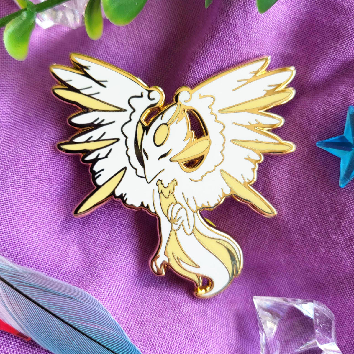 Feathery Elementals - Light - Enamel Pin