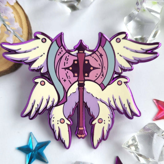 Angelic Weaponry - Ax - Enamel Pin