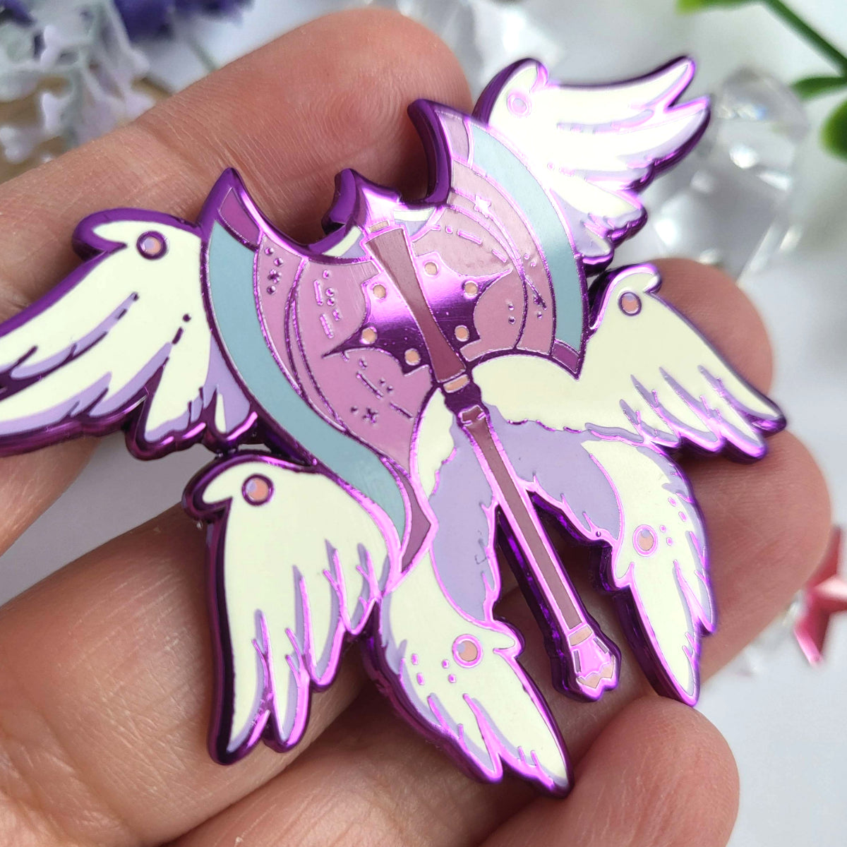 Angelic Weaponry - Axe - Enamel Pin