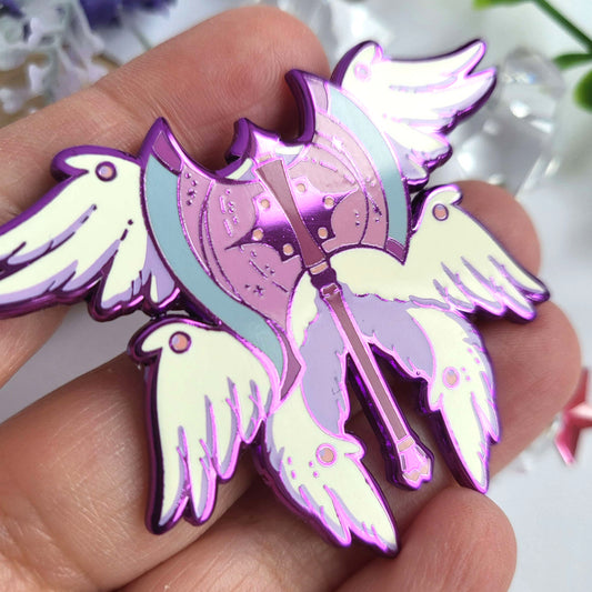 Angelic Weaponry - Ax - Enamel Pin