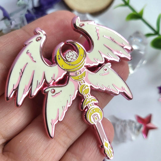 Angelic Weaponry - Staff - Enamel Pin