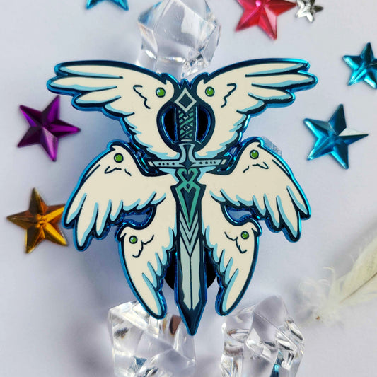 Angelic Weaponry - Sword - Enamel Pin