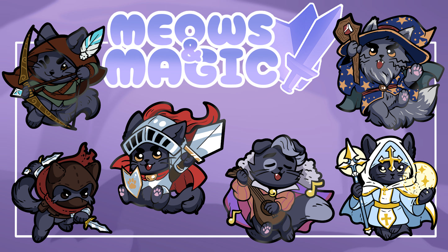 Meows & Magic - GACHA Loot-Chest - Enamel Pins