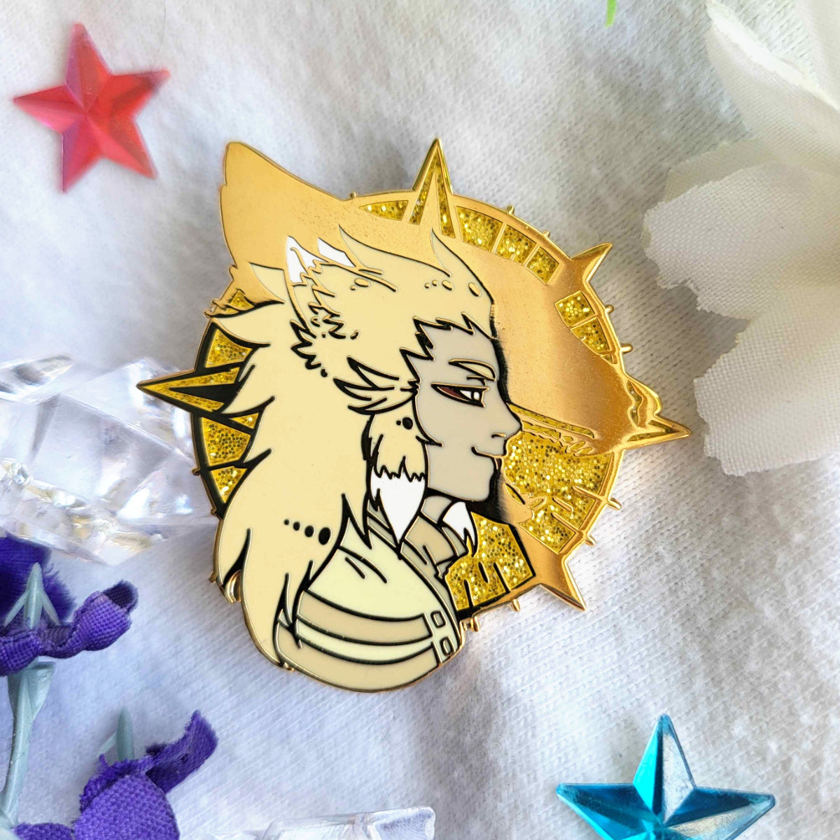 CrowN's Nest Enamel Pins - Akio