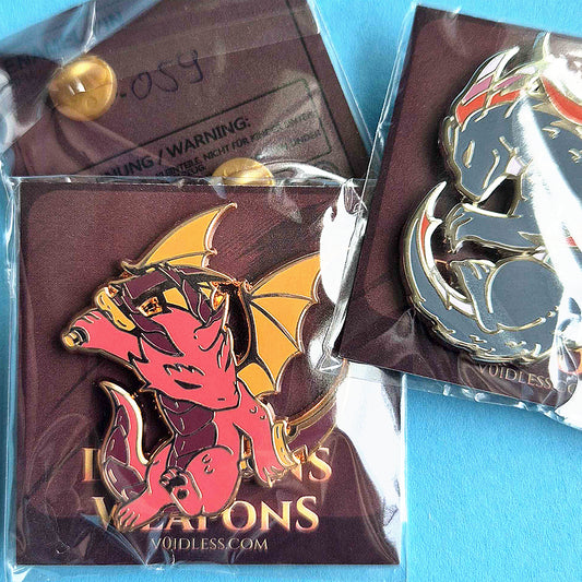 Dragons & Weapons - The Treacherous - Enamel Pin