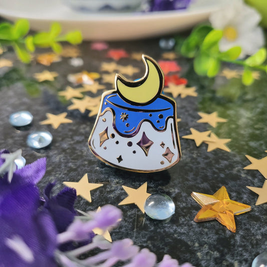 Celestial Pastries - Cresent Flan - Enamel Pin