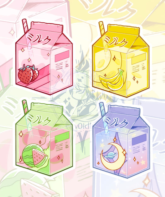 Cute Milk Carton - Stickerpack
