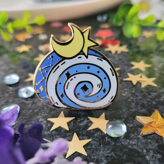 Celestial Pastries - Starlight Rollcake - Enamel Pin