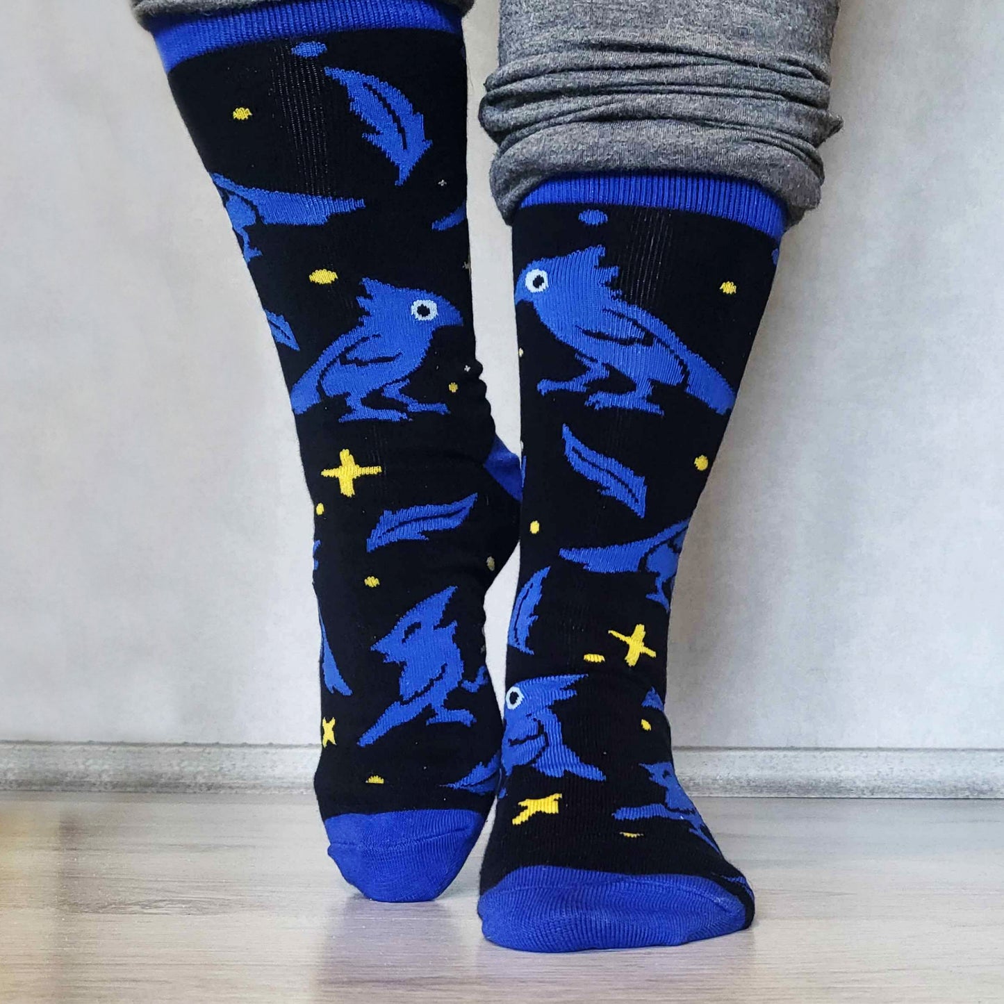 Menacing Crows - Art Socks