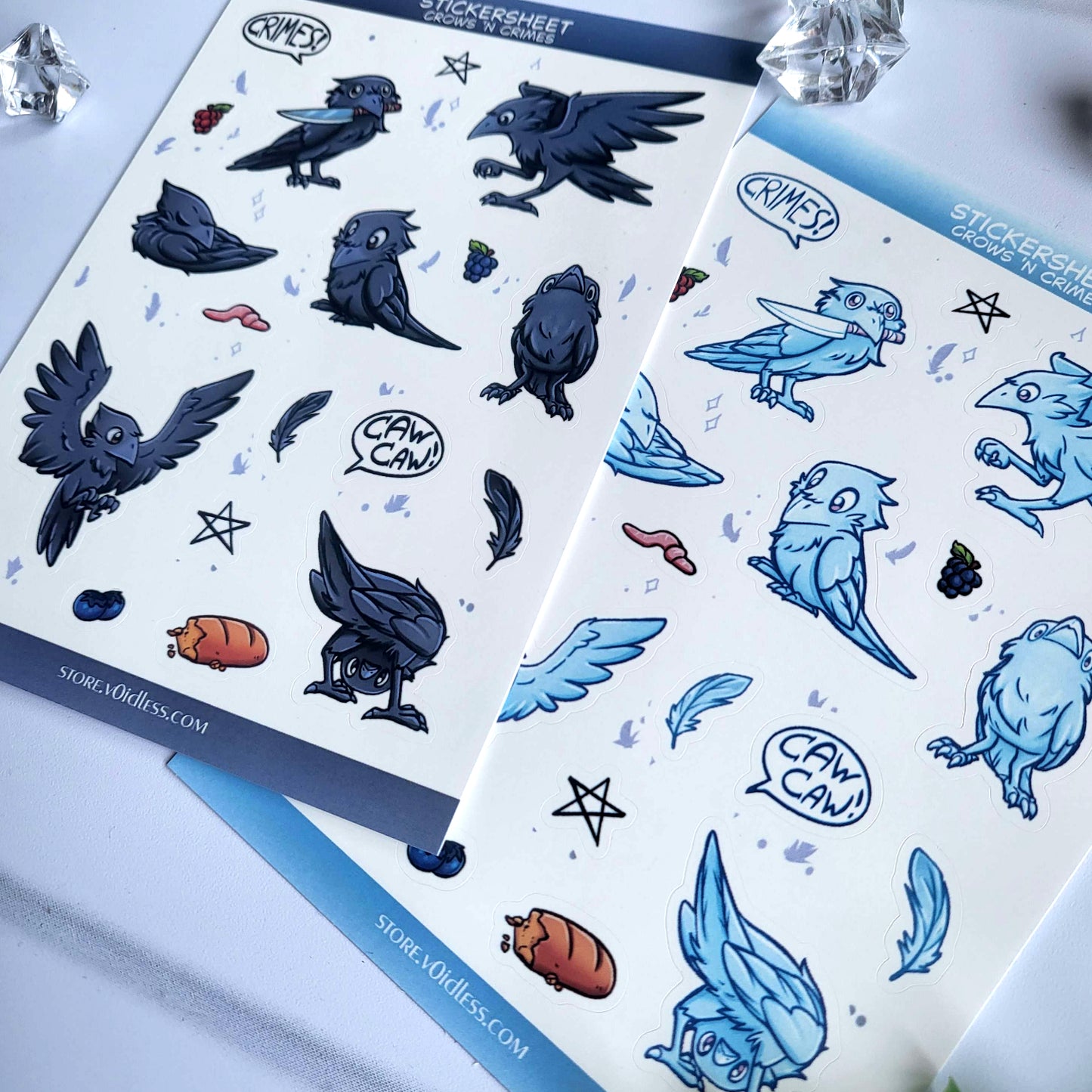 Crows 'n Crimes - Sticker sheet