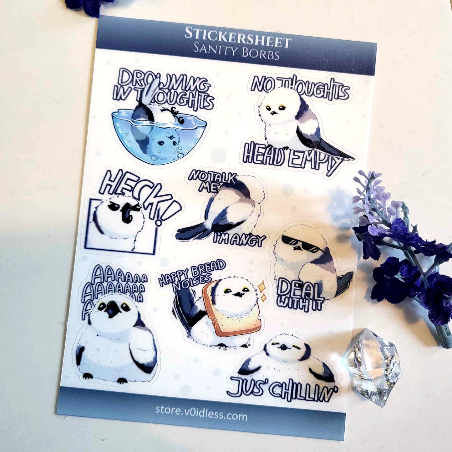 Sanity Borbs - Sticker Sheet