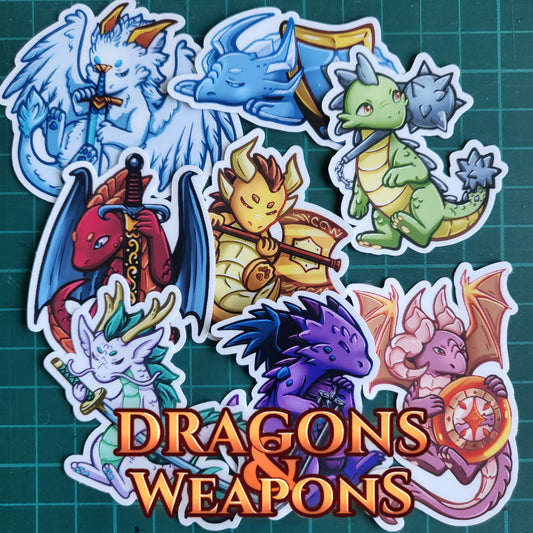 Dragons &amp; Weapons - Stickers