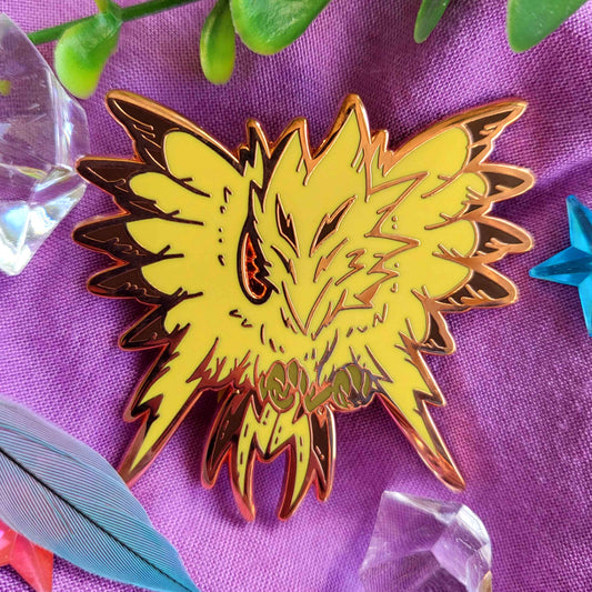 Feathery Elementals - Thunder - Enamel Pin