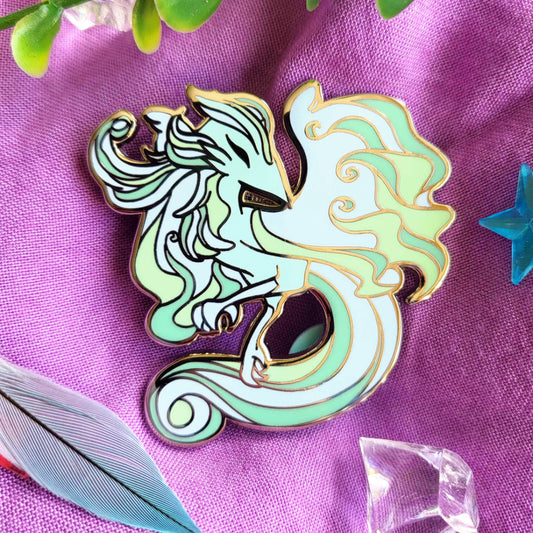 Feathery Elementals - Wind - Enamel Pin