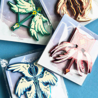 Angelic Weaponry - Axe - Enamel Pin