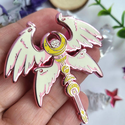 Angelic Weaponry - Staff - Enamel Pin