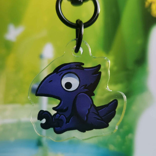 Depressed Crow - Acrylic Charm