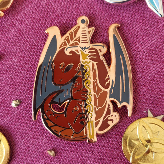 Dragons &amp; Weapons - The Keeper - Enamel Pin