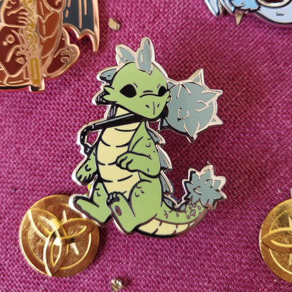 Dragons & Weapons - The Fierce - Enamel Pin