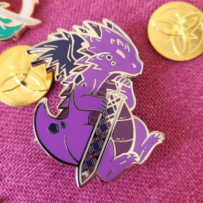Dragons & Weapons - The Calm - Enamel Pin