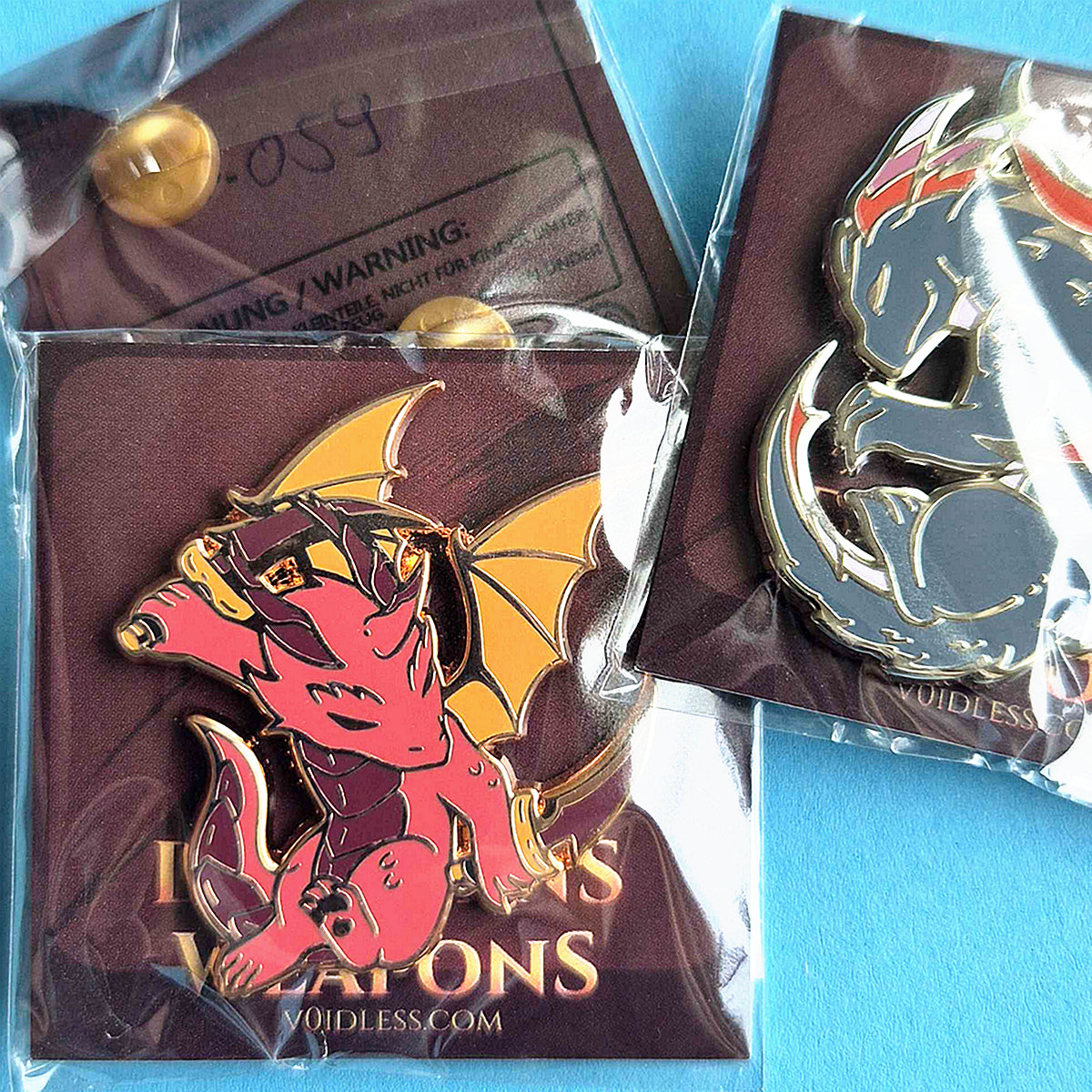 Dragons & Weapons - The Treacherous - Enamel Pin