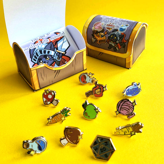 Meows & Magic - GACHA Loot-Chest - Enamel Pins