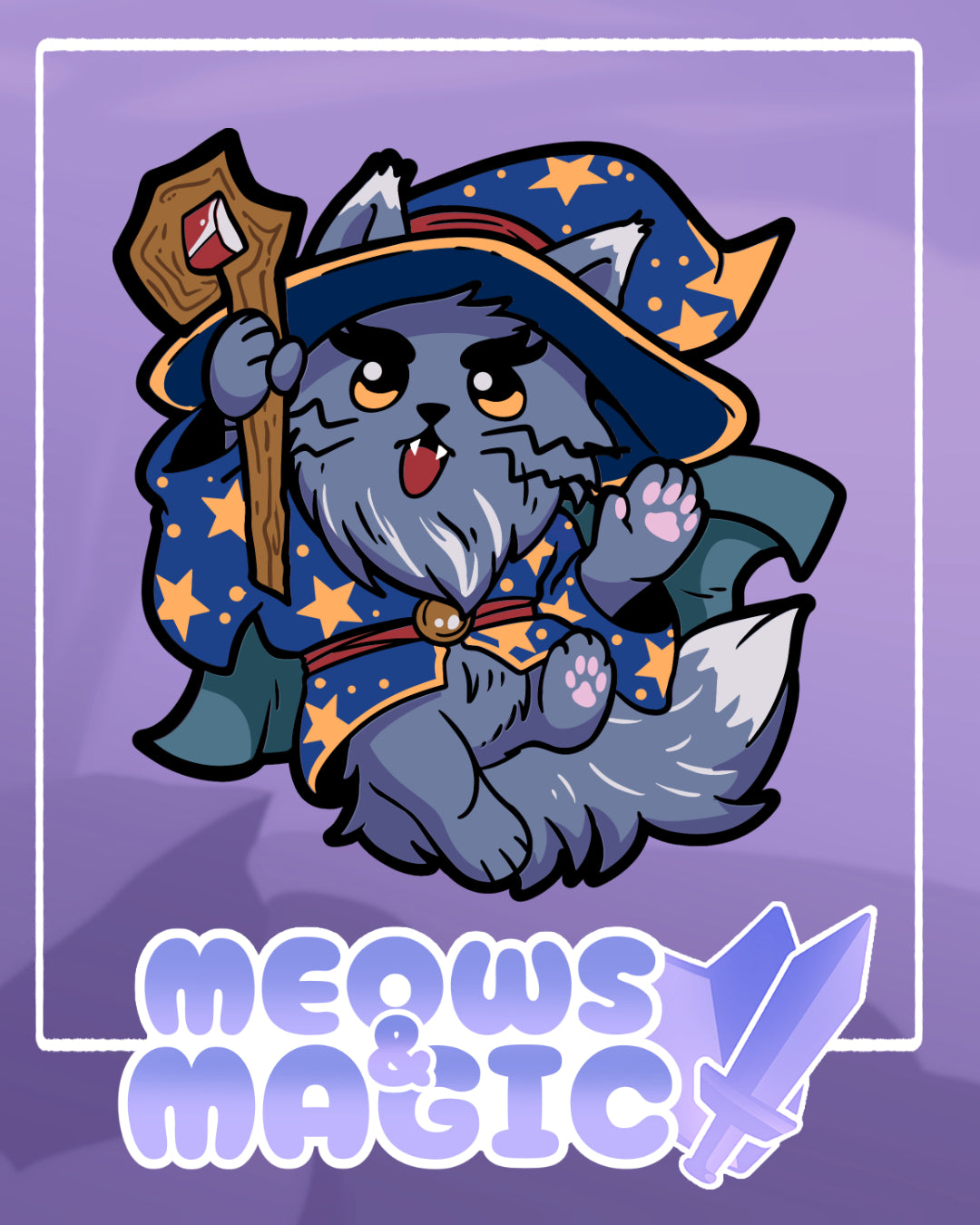 Meows & Magic - The Meowzard - Enamel Pin (PRE-Order)
