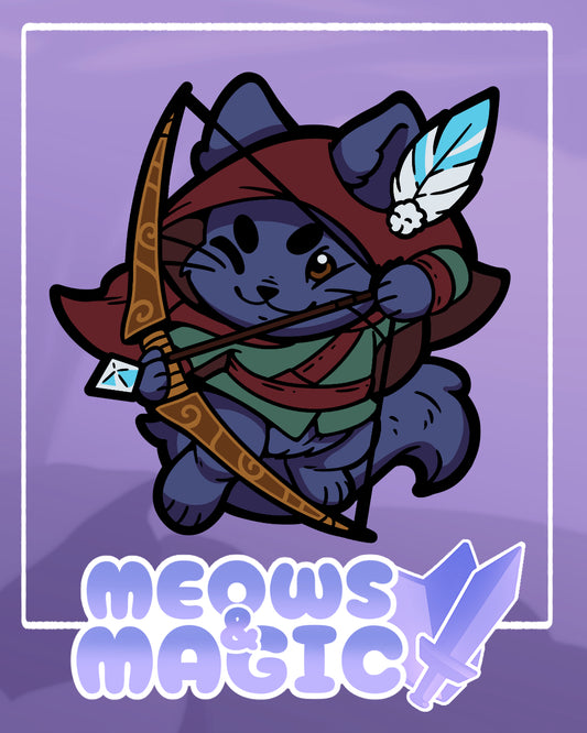 Meows & Magic - The Nyarcher - Enamel Pin (PRE-Order)