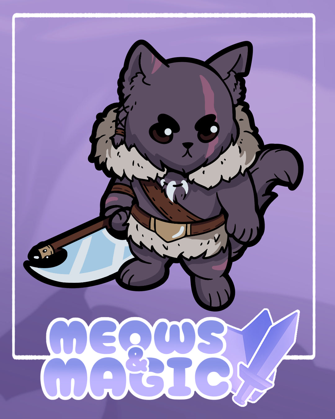 Meows & Magic - The Barbarinyan - Enamel Pin (PRE-Order)