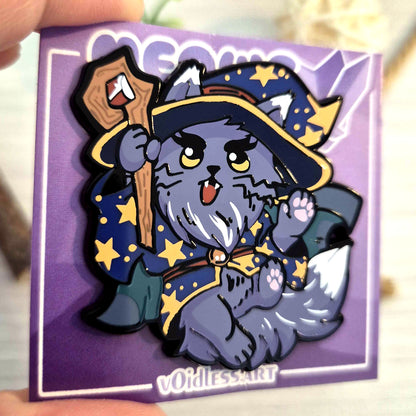 Meows & Magic - The Meowzard - Emaille Pin