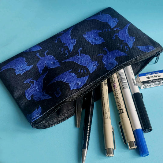 Crow Pouch | Pencil/Cosmetic Pouch