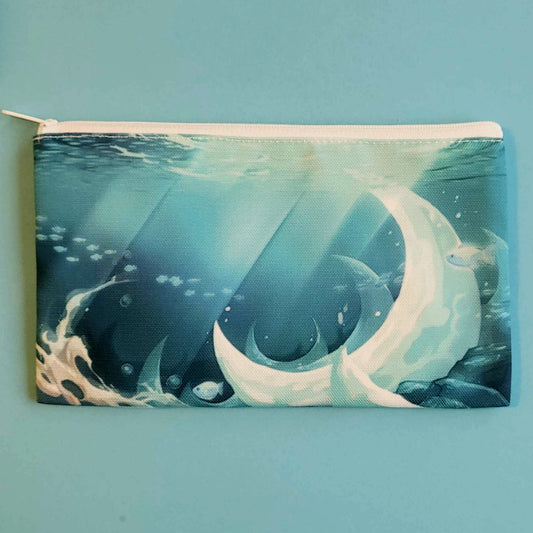 Underwater Cliffs Pouch | Pencil/Cosmetic Pouch