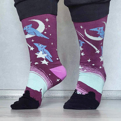 Aurora Crows - Art Socks