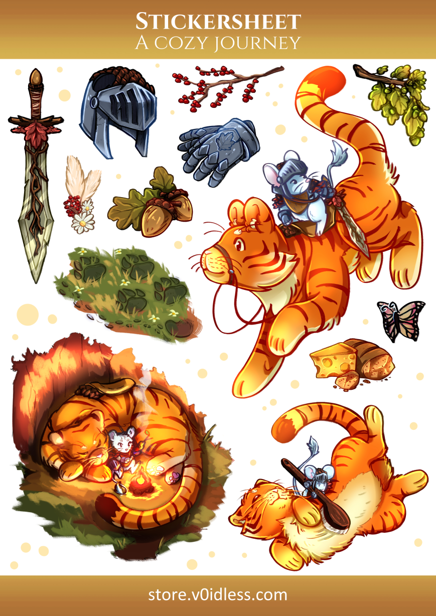 A Cozy Journey - Stickersheet
