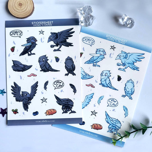 Crows 'n Crimes - Sticker sheet