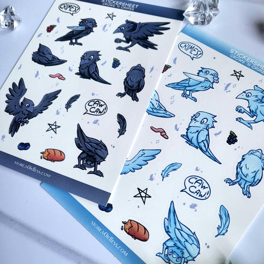 Crows 'n Crimes - Sticker sheet