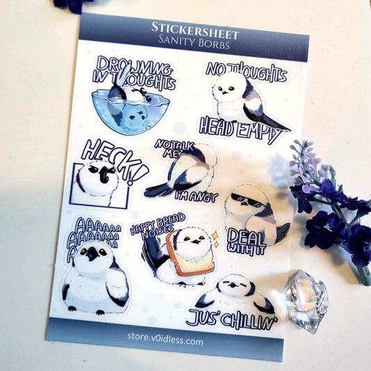 Sanity Borbs - Sticker Sheet